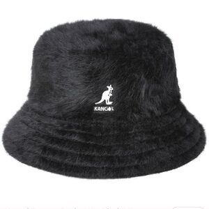 Kangol Furgora Iconic black angora bucket hat sz SM UNISEX